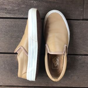 Beige Slip On Vans